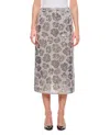 Rotate Birger Christensen Sequin Chiffon Skirt In Silver