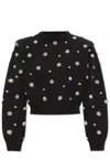 ROTATE BIRGER CHRISTENSEN ROTATE SEQUIN EMBELLISHED CROPPED JUMPER
