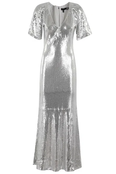 Rotate Birger Christensen Sequined Mid-length Dress In Multi