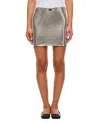 Rotate Birger Christensen Sequinned Mini Skirt In Silver