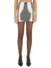 Rotate Birger Christensen Rotate Sequin Mini Skirt With Fitted Silhouette In Silver