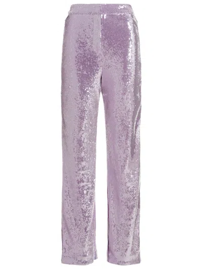 Rotate Birger Christensen Rotate Sequin Pants In Purple