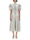 Rotate Birger Christensen Rotate Birgerchristensen Midi Dress With Sequins In Grey