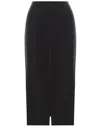 Rotate Birger Christensen Embellished Viscose Blend Maxi Skirt In Black