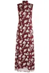 Rotate Birger Christensen Rotate Sleeveless Maxi Dress In Red