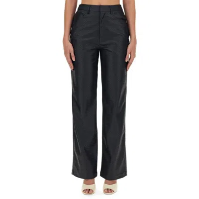 ROTATE BIRGER CHRISTENSEN ROTATE STRAIGHT-LEG BRAIDED PANTS