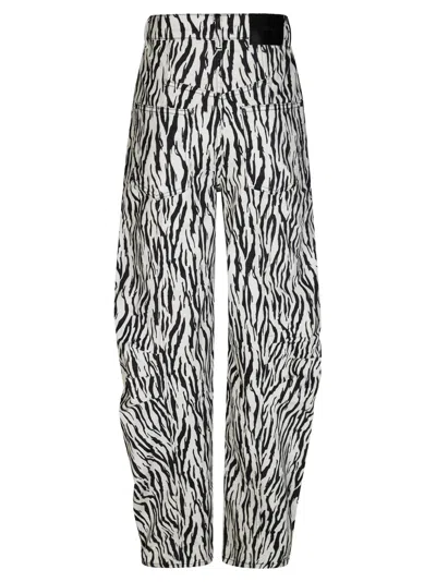Rotate Birger Christensen Rotate Stylish Printed Twill Cargo Pants For Women In Multi
