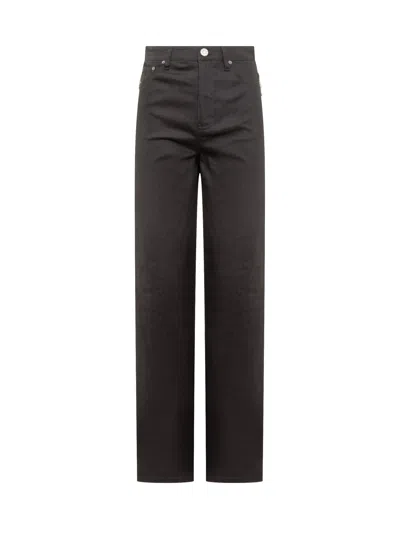 Rotate Birger Christensen Rotate Stylish Trousers With Strass Embellishments In Black
