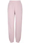 Rotate Birger Christensen Rotate Sunday Classic Logo-embroidered Cotton Sweatpants In Light Pink