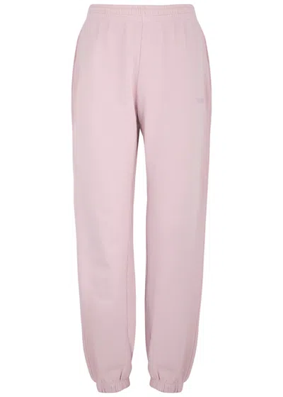 Rotate Birger Christensen Rotate Sunday Classic Logo-embroidered Cotton Sweatpants In Light Pink