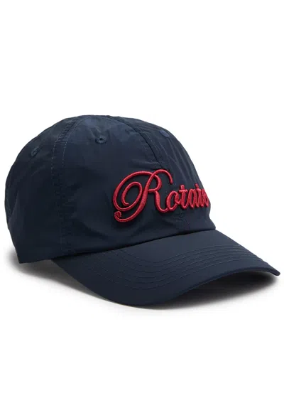 Rotate Birger Christensen Rotate Sunday Logo-embroidered Shell Cap In Blue