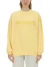 Rotate Birger Christensen Rotate Birgerchristensen Sweatshirt With Logo In Yellow