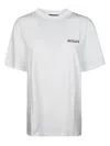 Rotate Birger Christensen Oversized Crew Neck T-shirt With Short Sleeves In White