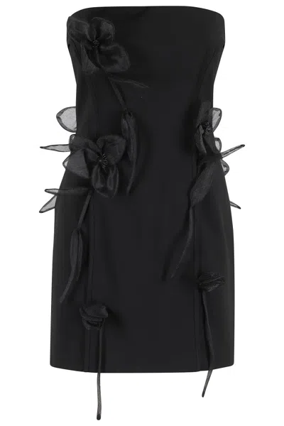 Rotate Birger Christensen Rotate Birgerchristensen Tube Rose Dress In Black