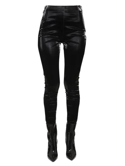 Rotate Birger Christensen Rotate Vinyl Leggings In Black