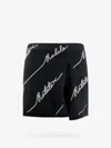 Rotate Birger Christensen Rotate Women Cotton Blend Shorts With Contrasting Logo In Black