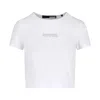 Rotate Birger Christensen Rotate Womens Cropped Logo Tee In White