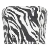 Rotate Birger Christensen Rotate Zebra Printed Denim Top In Multi