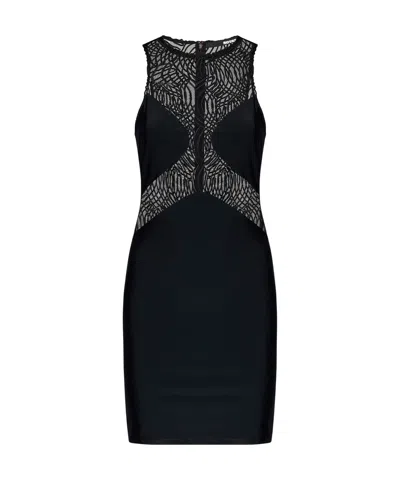 Rotate Birger Christensen Round-neck Dress In Multicolor