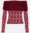Rotate Birger Christensen Top Rotate Woman Color Burgundy In Red