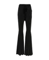 Rotate Birger Christensen Ruffle-detailing High-waist Flared Trousers In Black