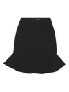 Rotate Birger Christensen Ruffle Mini Skirt In Black