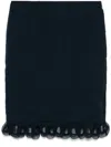 Rotate Birger Christensen Ruffle-trim Chiffon Skirt In Blue