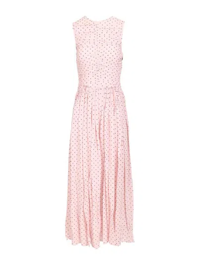 Rotate Birger Christensen Ruffled Dress In Pink