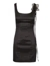 Rotate Birger Christensen Satin Flower Mini Dress