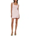 Rotate Birger Christensen Satin Flower Mini Dress In Pink