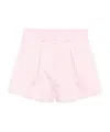 Rotate Birger Christensen Rotate Satin High-waisted Bermuda Shorts In Pink