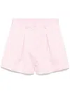 Rotate Birger Christensen Satin High-waisted Shorts In Pink