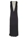 Rotate Birger Christensen Sleeveless Mid-length Dress In Black