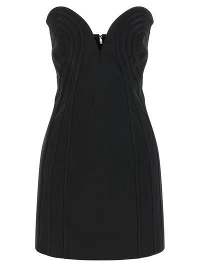 Rotate Birger Christensen 'satin Mini' Dress In Black