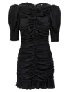 Rotate Birger Christensen Draped Satin Mini Dress