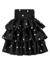 Rotate Birger Christensen Rotate Satin Ruffled Mini Dress