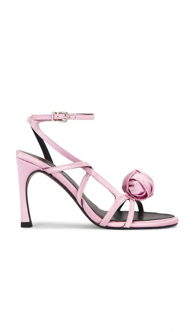 Rotate Birger Christensen Satin Sandal In Pink