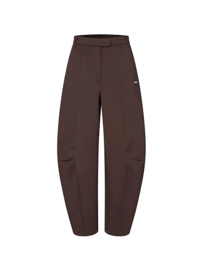 Rotate Birger Christensen Scuba Cargo Pants In Brown