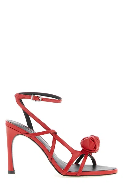 Rotate Birger Christensen Knot Sandal In Red