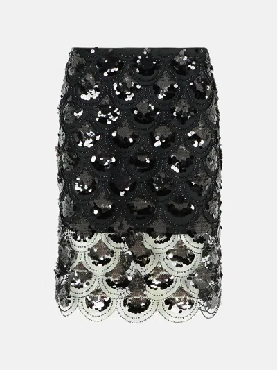 Rotate Birger Christensen 'sequin' Black Polyester Skirt