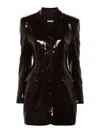 Rotate Birger Christensen Blazer Mini Dress In Brown