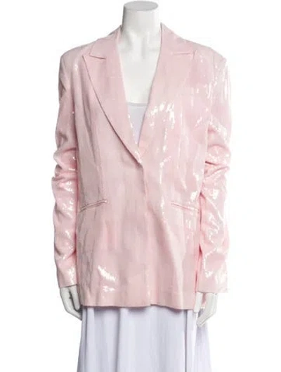 Pre-owned Rotate Birger Christensen Sequin Blazer W/ Tags In Pink