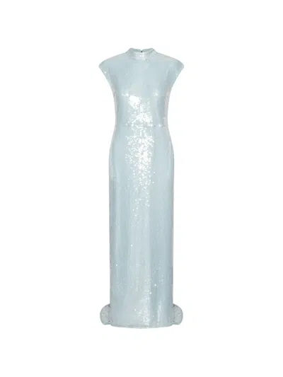 Rotate Birger Christensen Sequin Cap-sleeve Maxi Dress In Multi