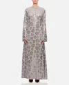 Rotate Birger Christensen Sequin Chiffon Maxi Dress In Silver