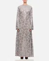 Rotate Birger Christensen Sequin Chiffon Maxi Dress In Silver
