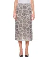 Rotate Birger Christensen Sequin Chiffon Skirt In Gray
