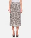 Rotate Birger Christensen Sequin Chiffon Skirt In Silver
