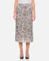 Rotate Birger Christensen Sequin Chiffon Skirt In Silver