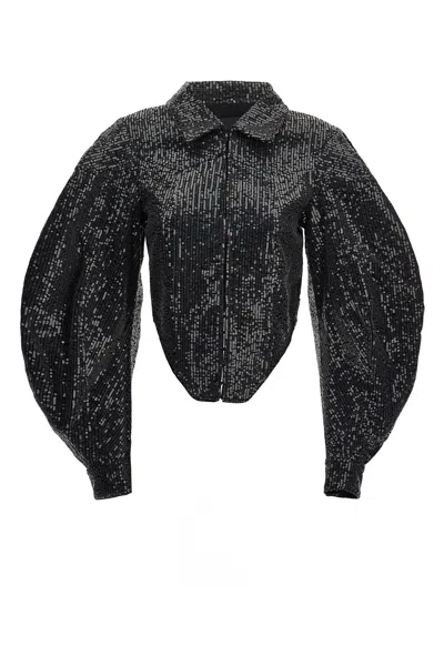 ROTATE BIRGER CHRISTENSEN ROTATE BIRGER CHRISTENSEN SEQUIN CROPPED JACKET