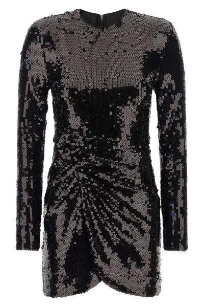 Rotate Birger Christensen Sequin Dress In Black